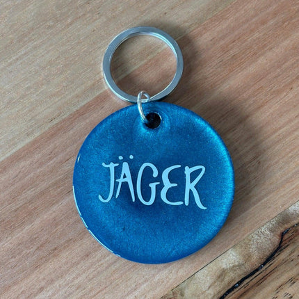 Chic Round Tag Blue