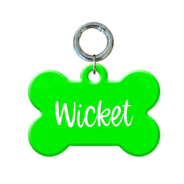 Fluorescent Bone Pet ID Tags