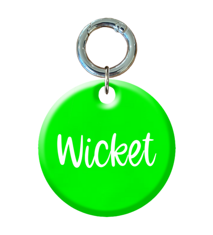 Fluro Round Pet ID Tags