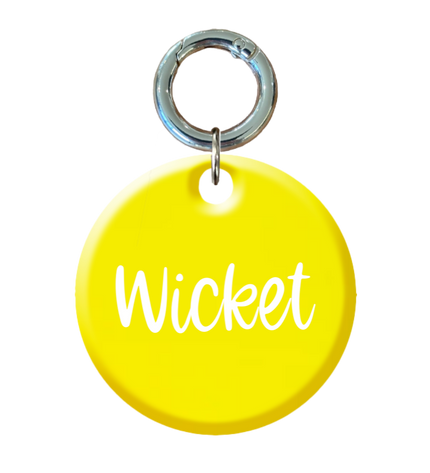 Fluro Round Pet ID Tags
