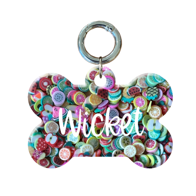 Fruit Bone Pet ID Tags