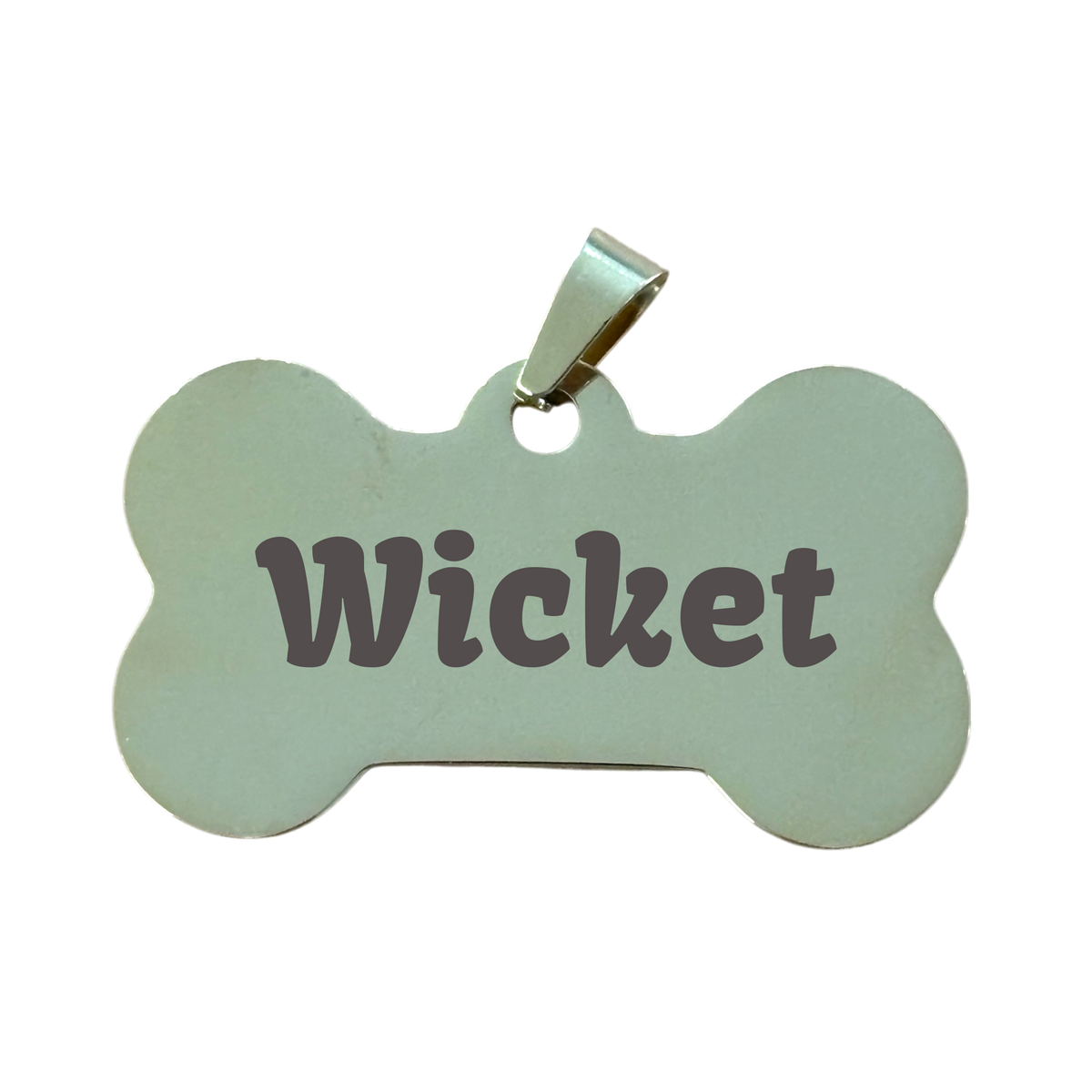 Gold Bone Stainless Steel Dog Tag