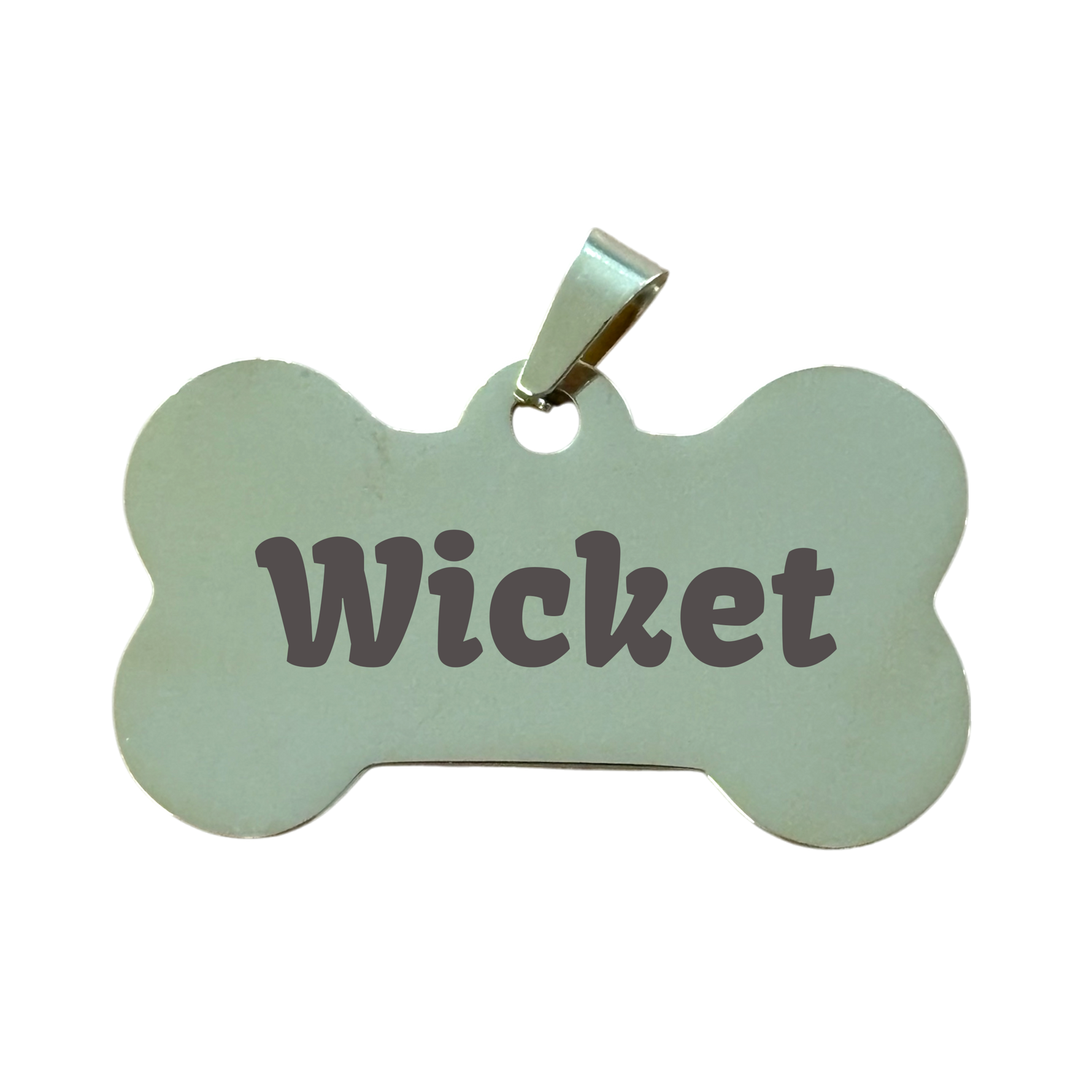 Gold Bone Stainless Steel Dog Tag