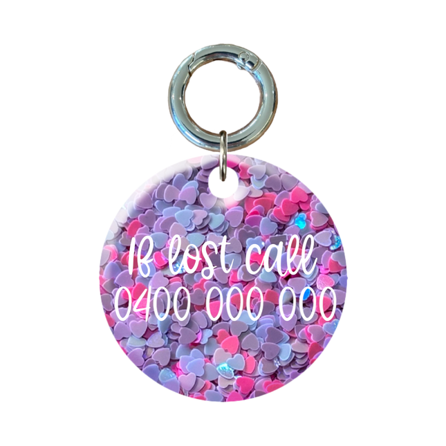 Heart Circle Pet ID Tags
